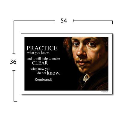 Rembrandt Inspirational Quote Wall Art