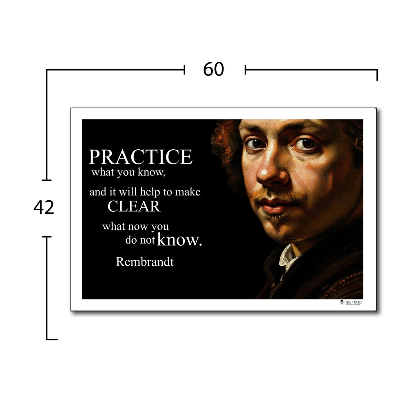 Rembrandt Inspirational Quote Wall Art