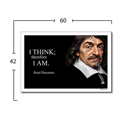 René Descartes Inspirational Quote Wall Art