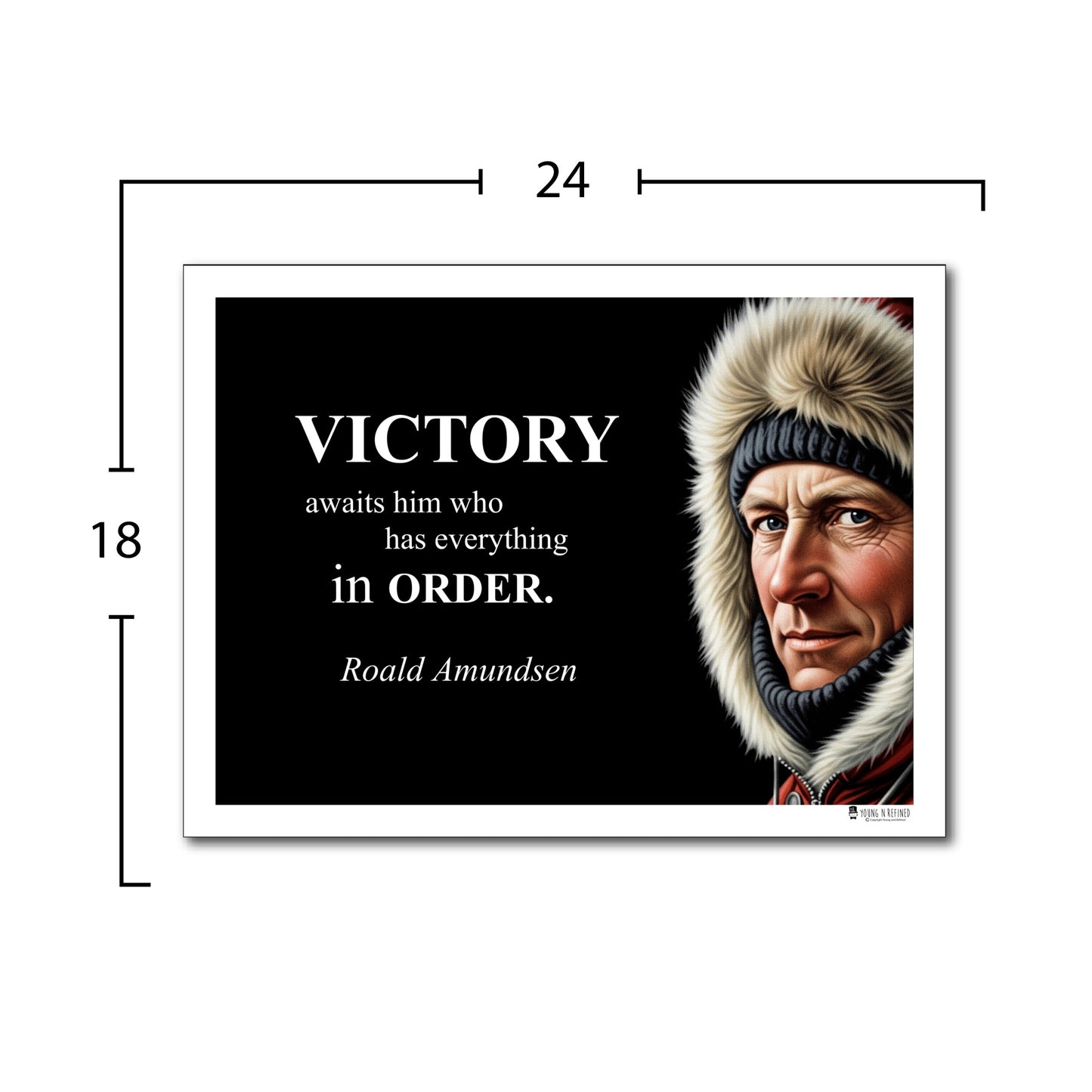 Roald Amundsen Inspirational Quote Wall Art