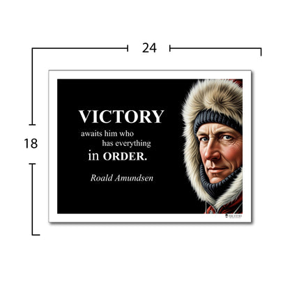 Roald Amundsen Inspirational Quote Wall Art