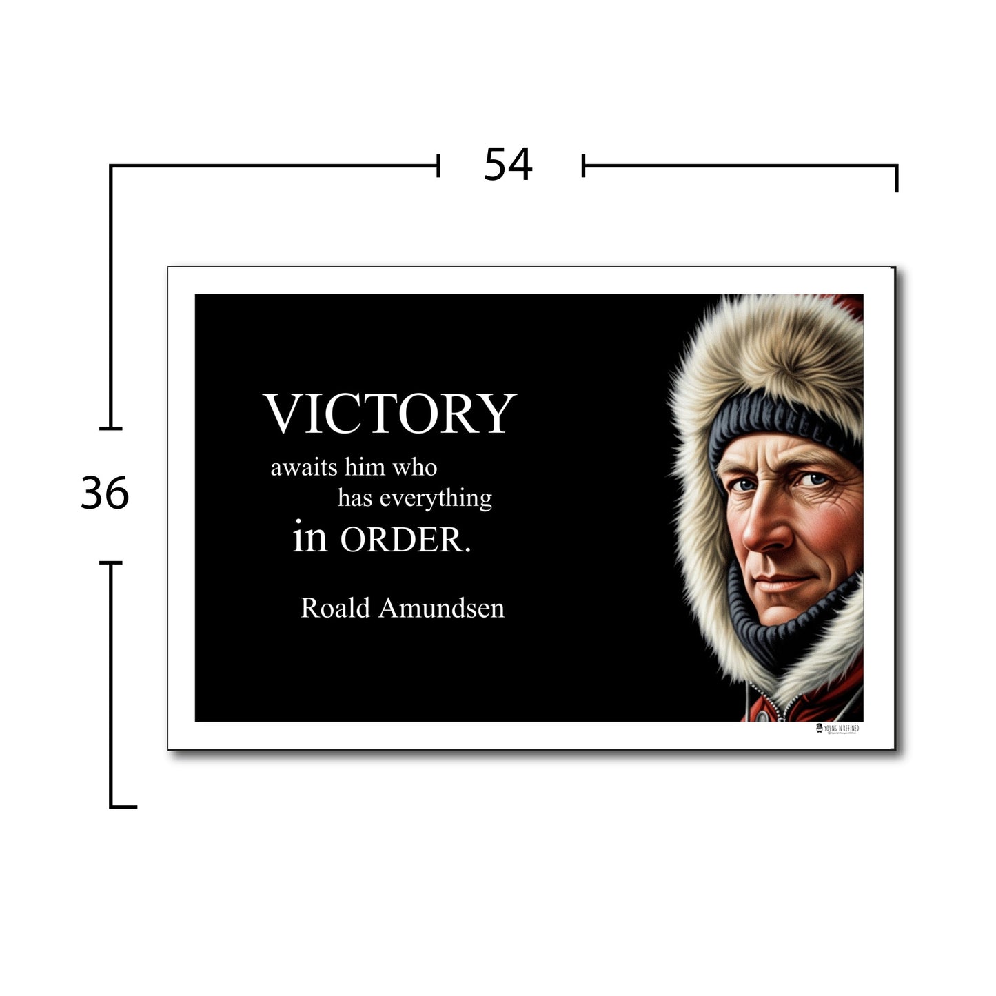 Roald Amundsen Inspirational Quote Wall Art