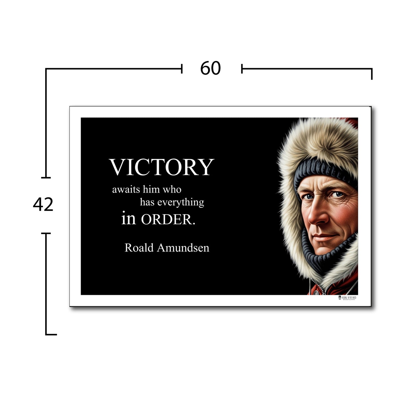 Roald Amundsen Inspirational Quote Wall Art