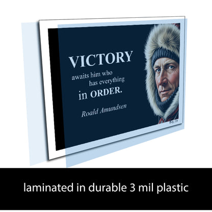 Roald Amundsen Inspirational Quote Wall Art