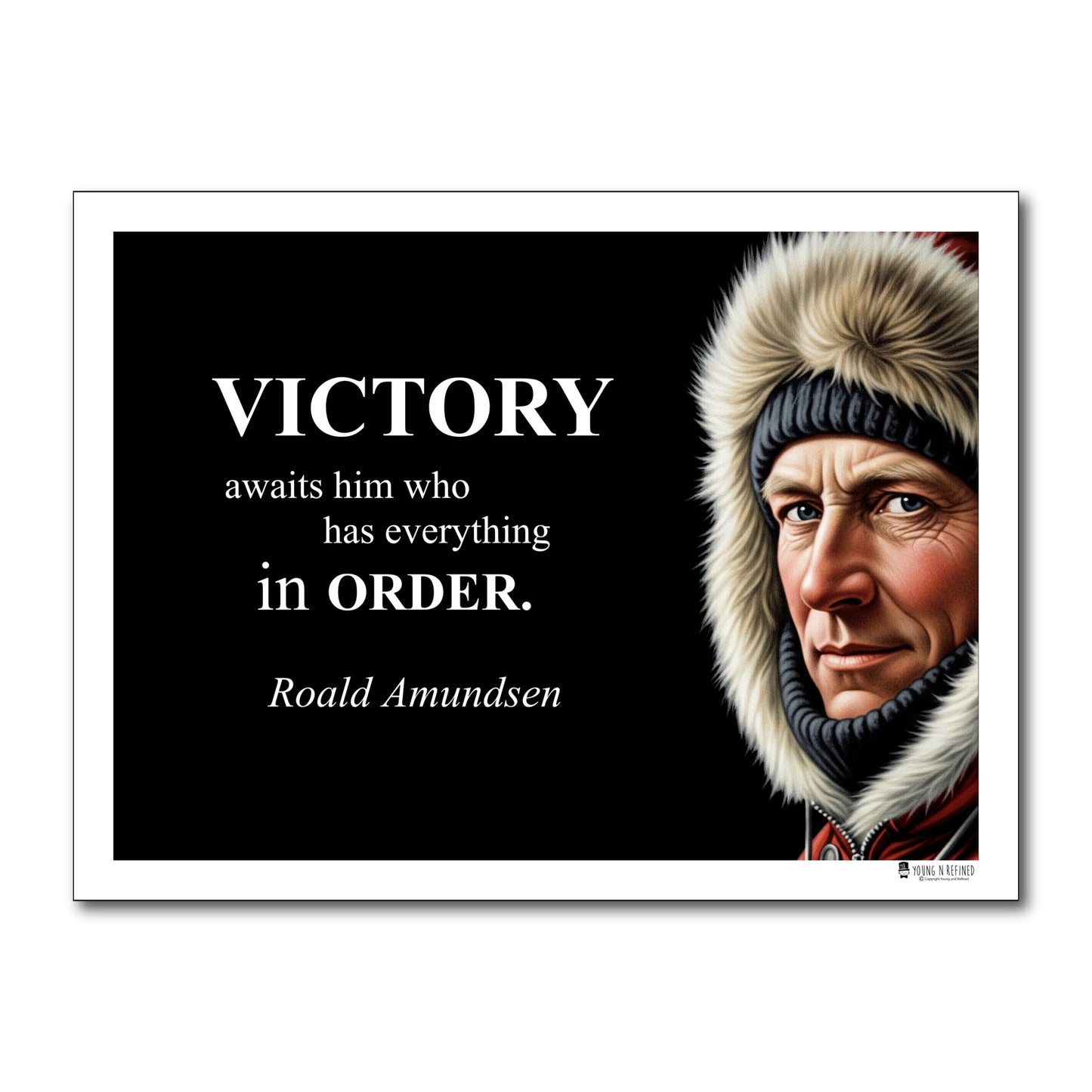 Roald Amundsen Inspirational Quote Wall Art