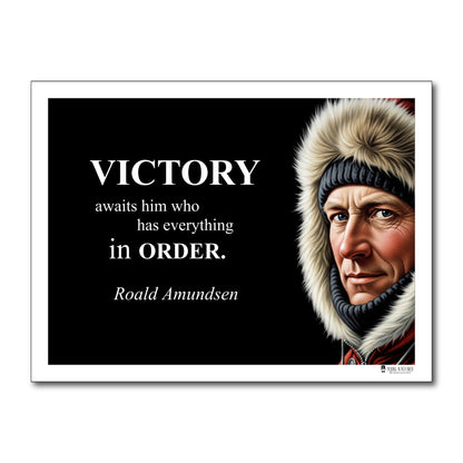Roald Amundsen Inspirational Quote Wall Art