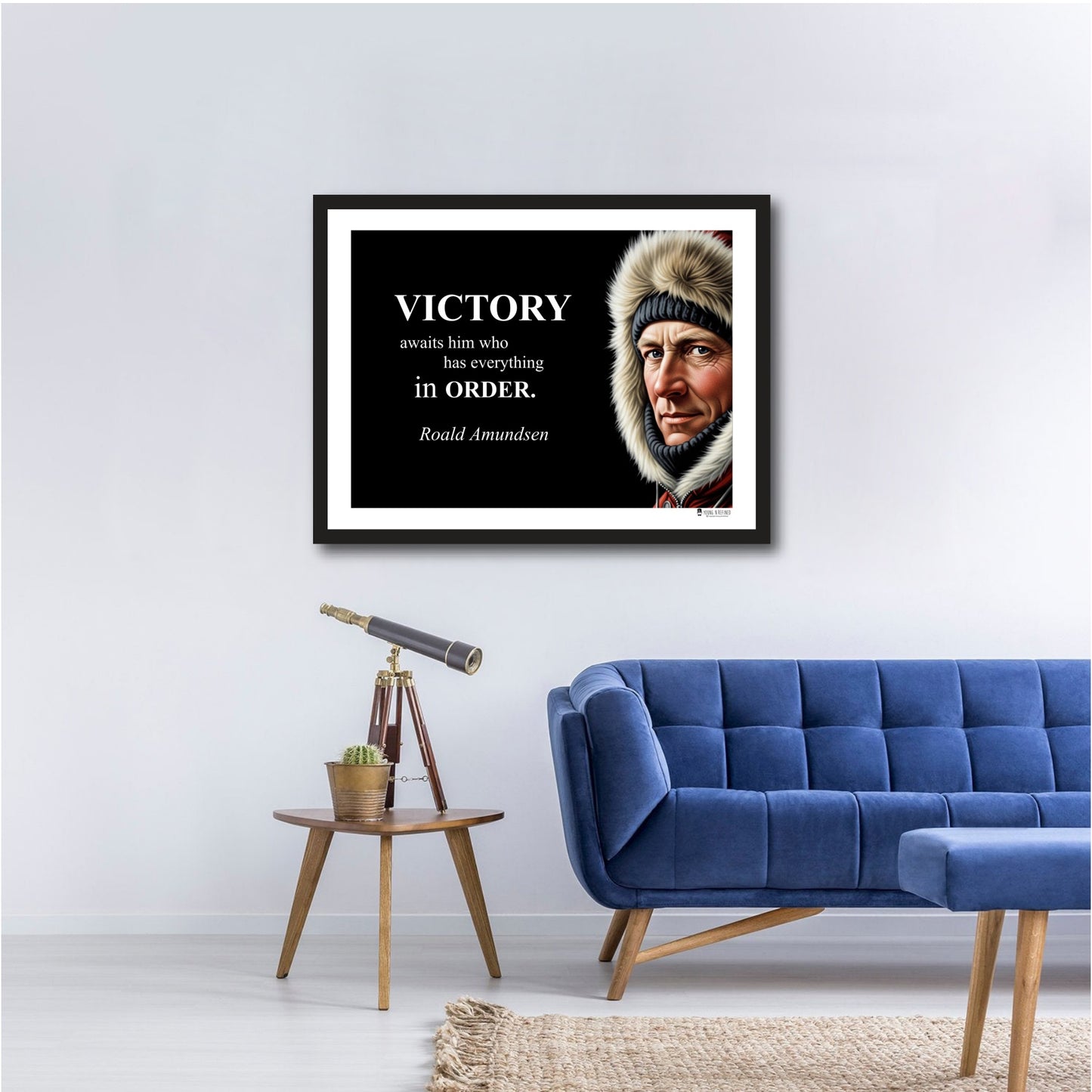 Roald Amundsen Inspirational Quote Wall Art