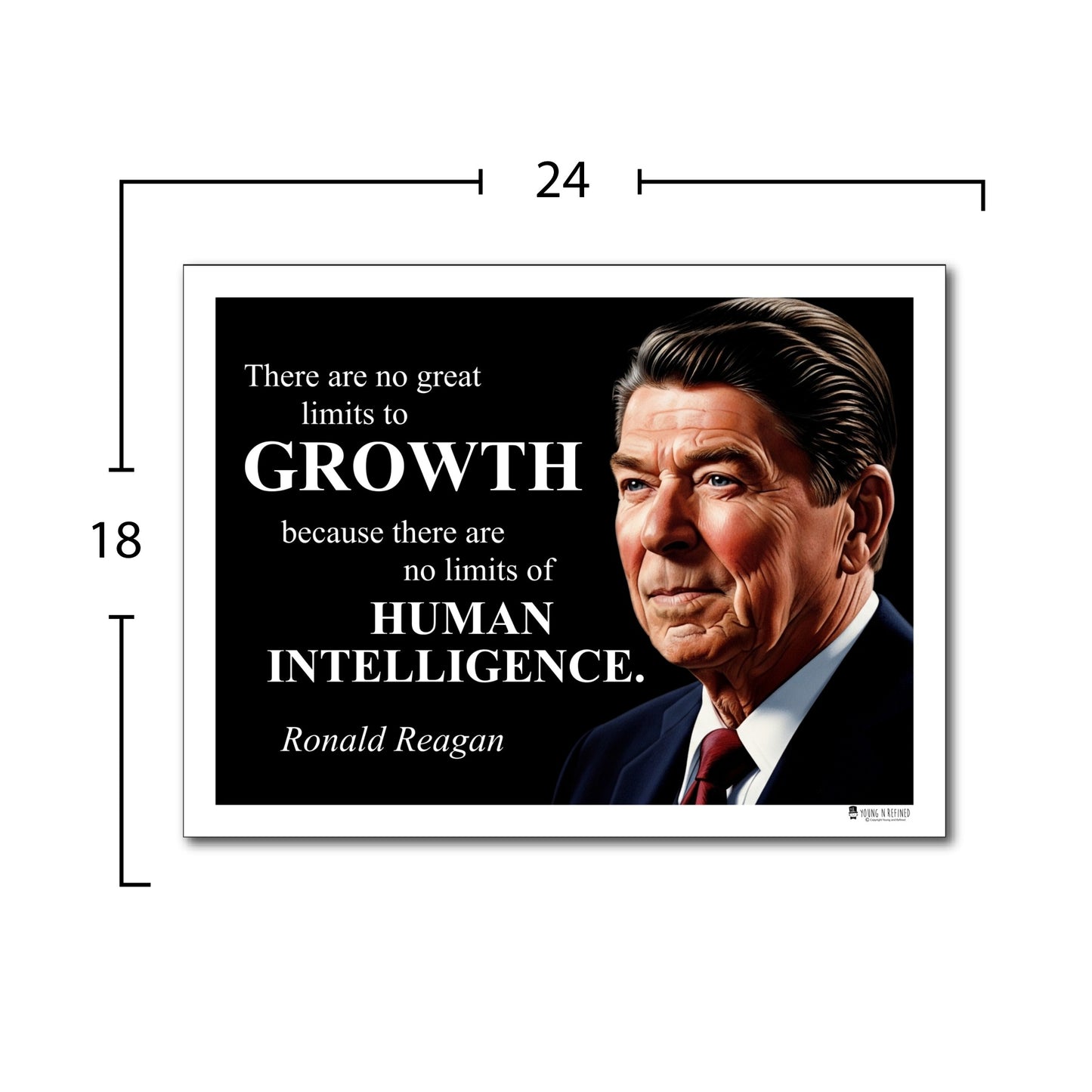 Ronald Reagan Inspirational Quote Wall Art