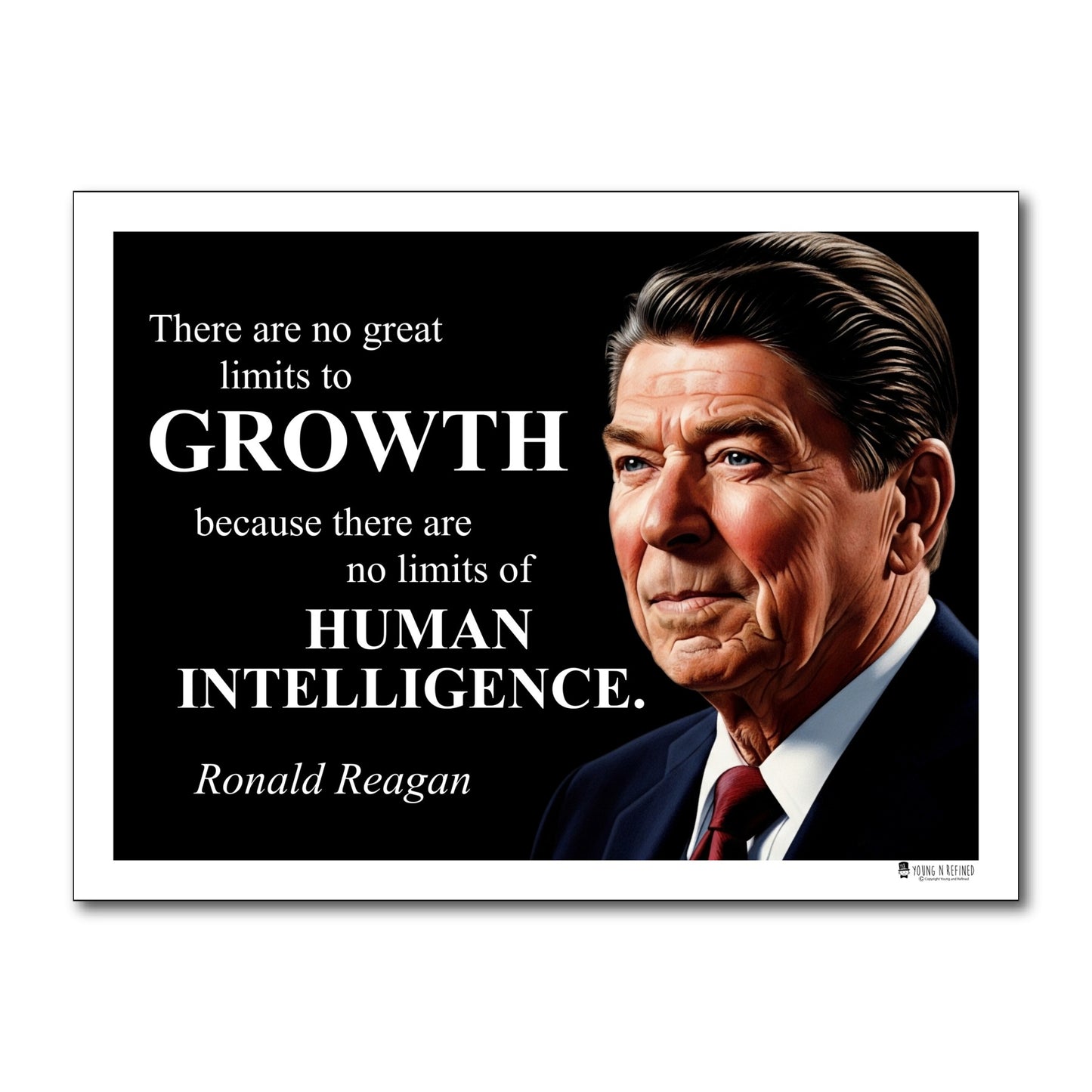 Ronald Reagan Inspirational Quote Wall Art