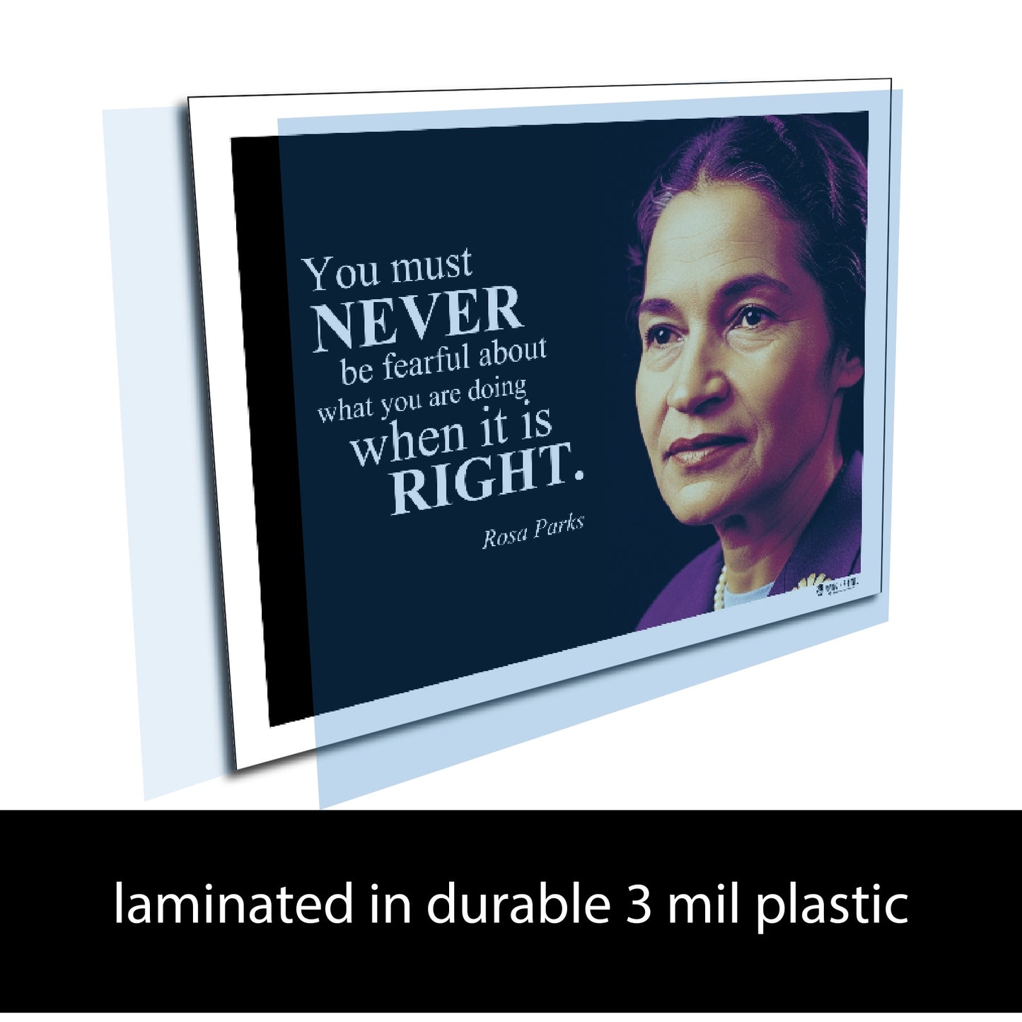 Rosa Parks Inspirational Quote Poster - Young N Refined