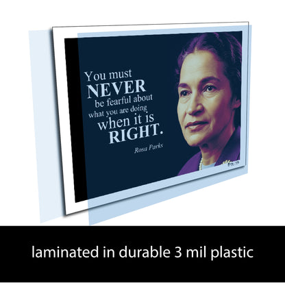 Rosa Parks Inspirational Quote Poster - Young N Refined