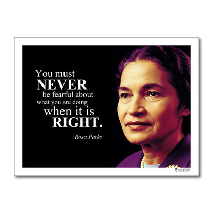 Rosa Parks Inspirational Quote Poster - Young N Refined