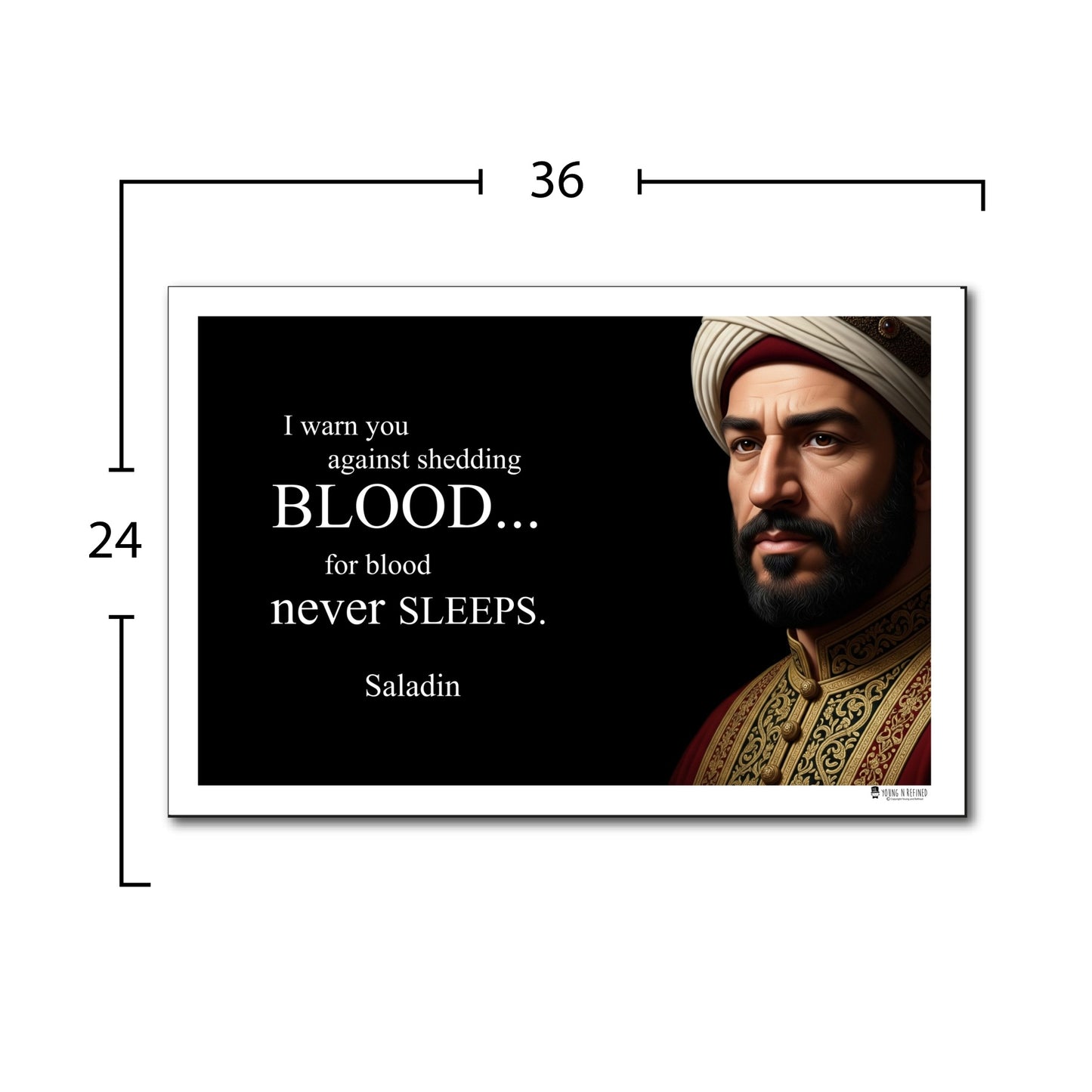 Saladin Inspirational Quote Wall Art