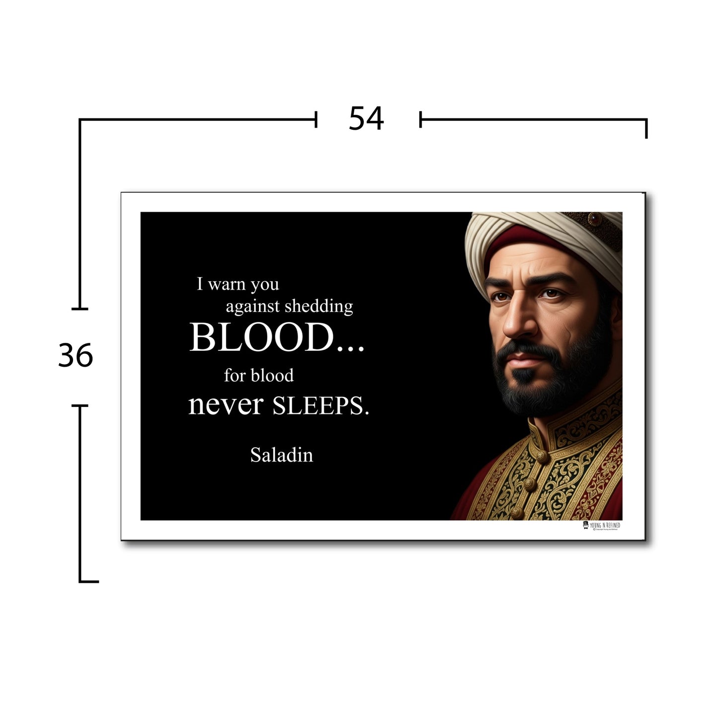Saladin Inspirational Quote Wall Art