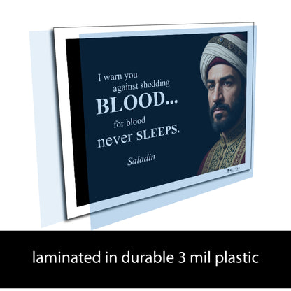 Saladin Inspirational Quote Wall Art