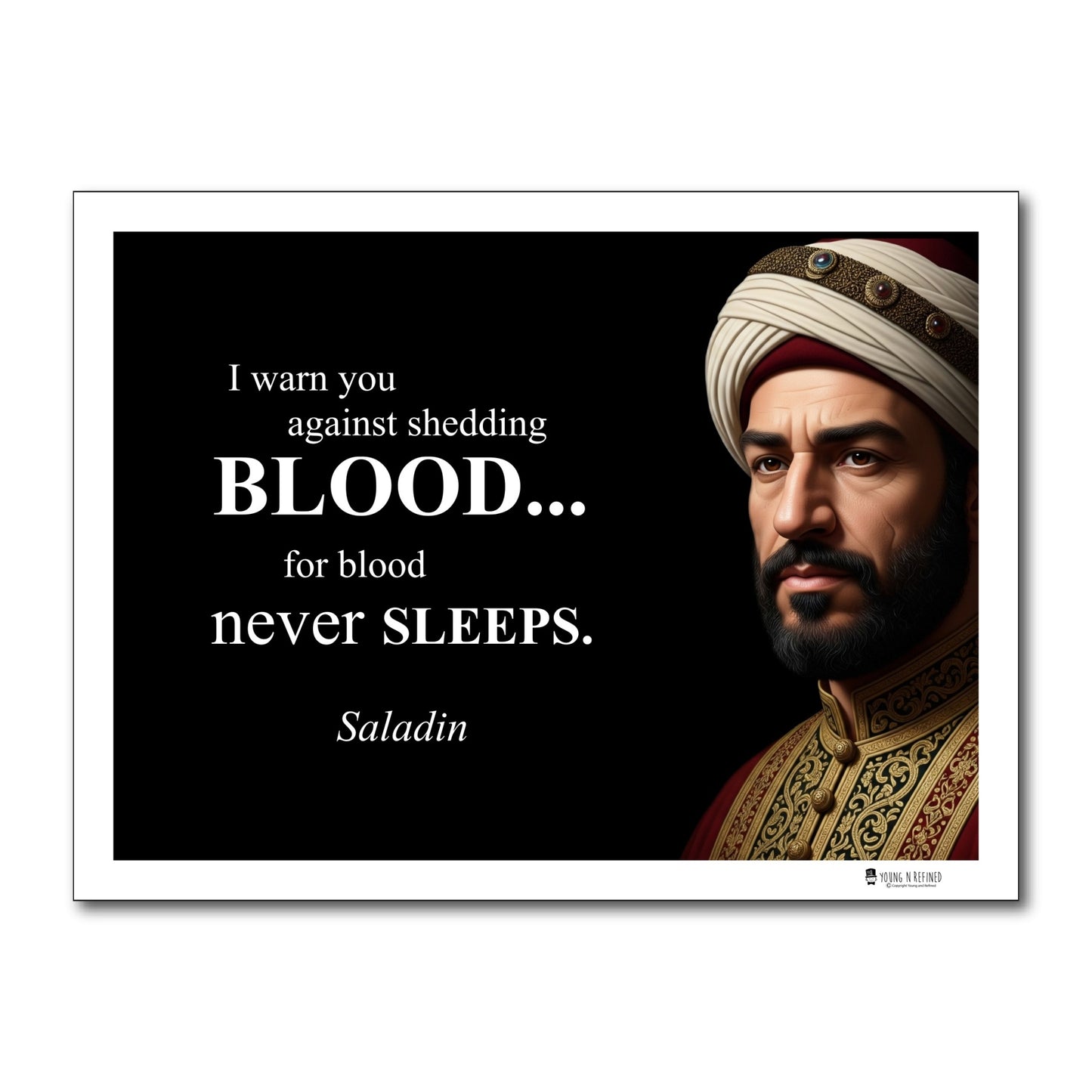 Saladin Inspirational Quote Wall Art