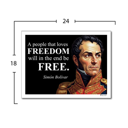 Simón Bolívar Inspirational Quote Wall Art