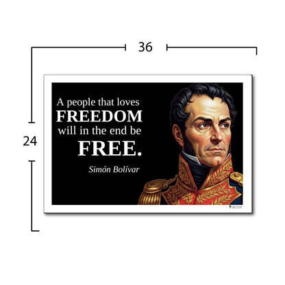 Simón Bolívar Inspirational Quote Wall Art
