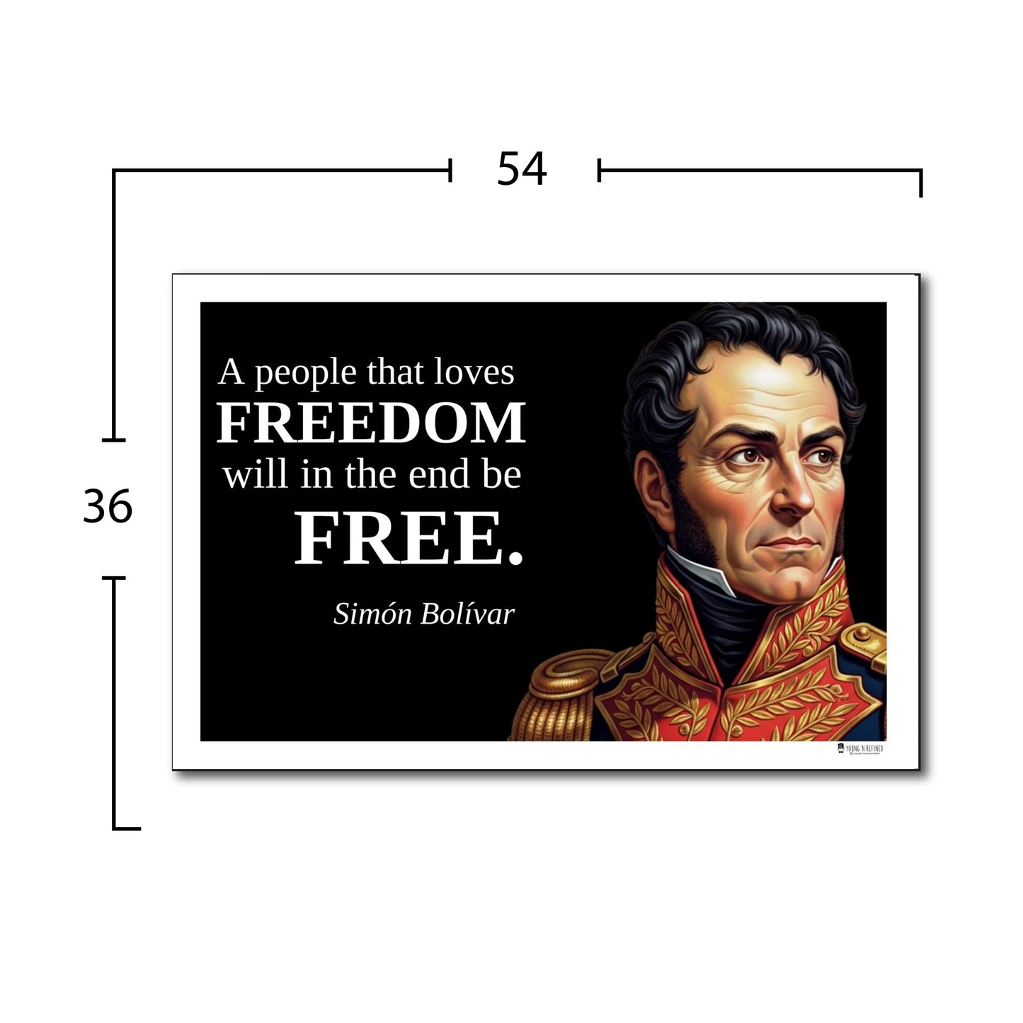 Simón Bolívar Inspirational Quote Wall Art