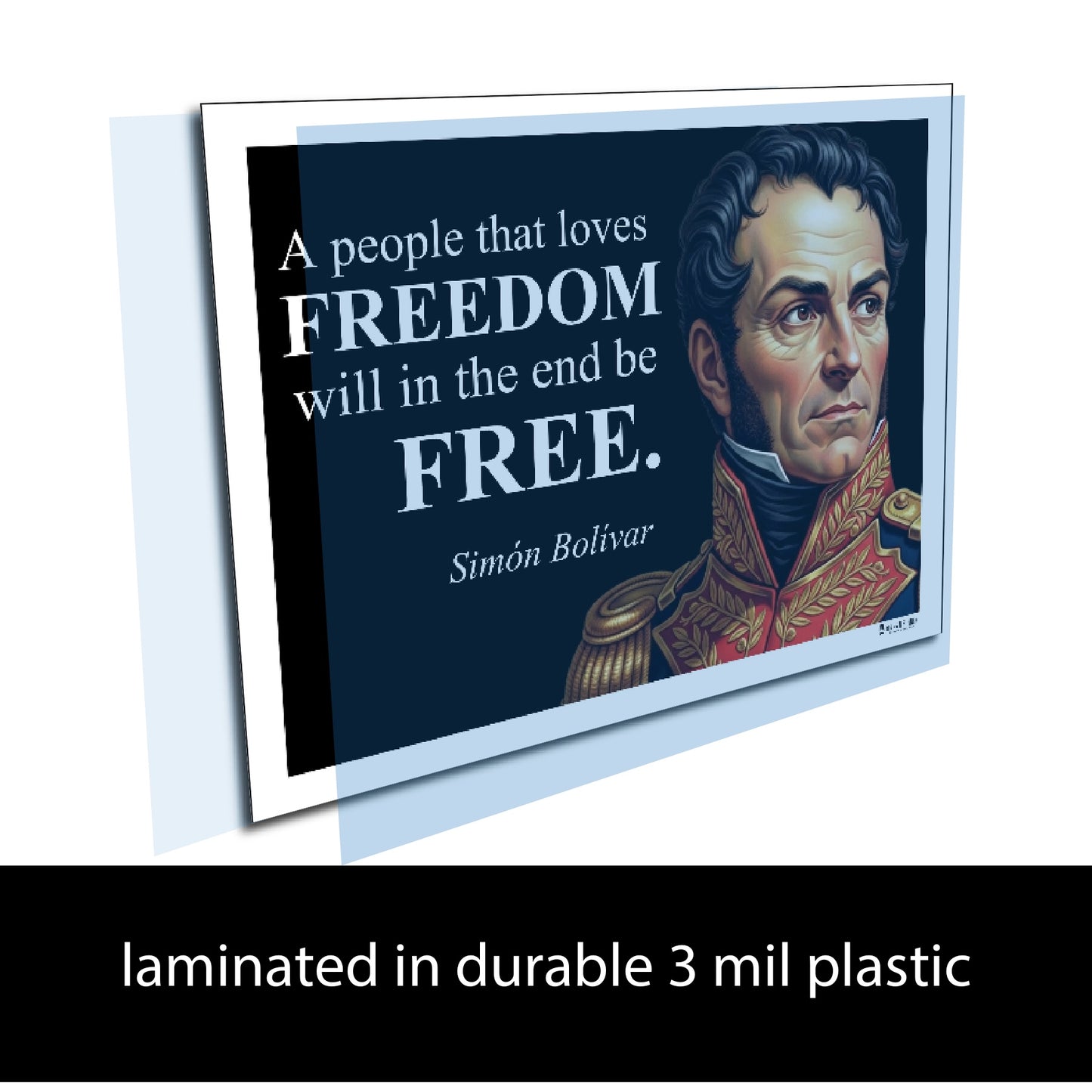 Simón Bolívar Inspirational Quote Wall Art