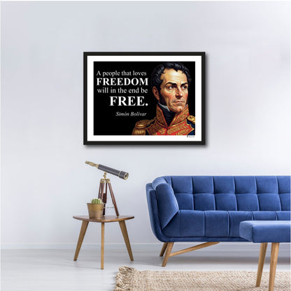 Simón Bolívar Inspirational Quote Wall Art