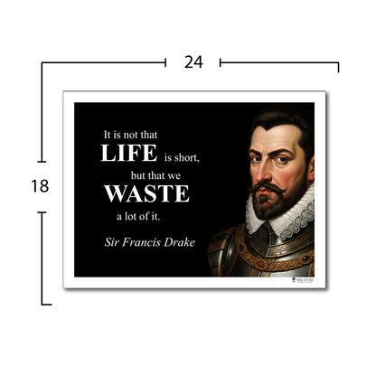 Sir Francis Drake Inspirational Quote Wall Art