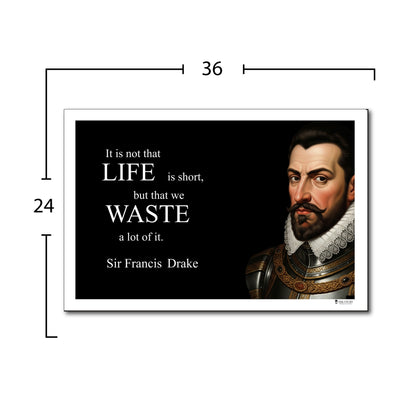 Sir Francis Drake Inspirational Quote Wall Art