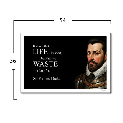 Sir Francis Drake Inspirational Quote Wall Art