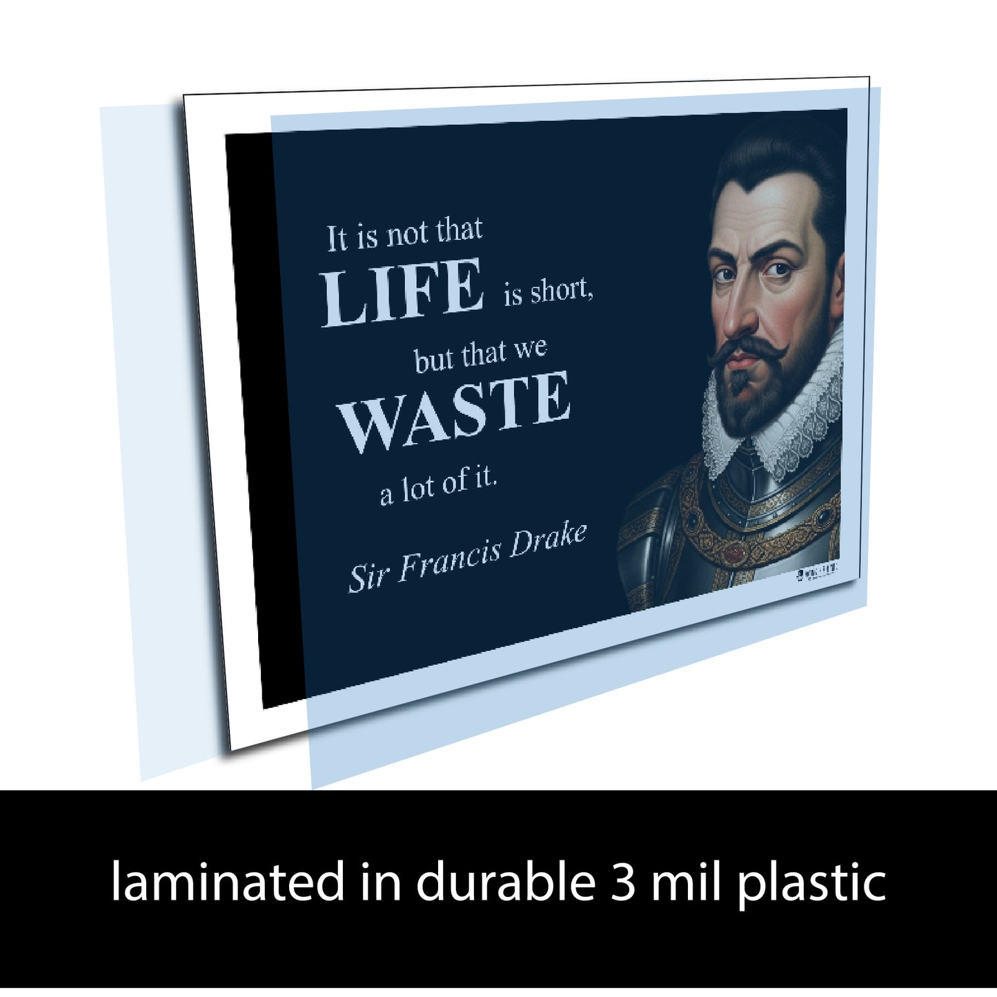 Sir Francis Drake Inspirational Quote Wall Art
