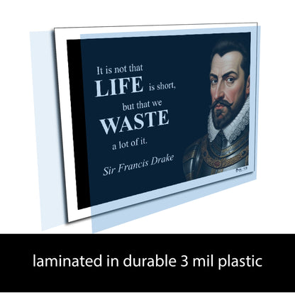Sir Francis Drake Inspirational Quote Wall Art