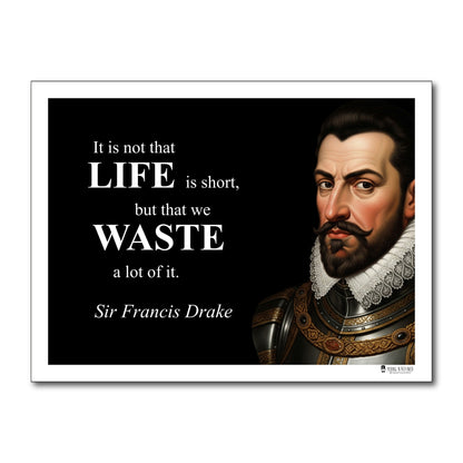 Sir Francis Drake Inspirational Quote Wall Art