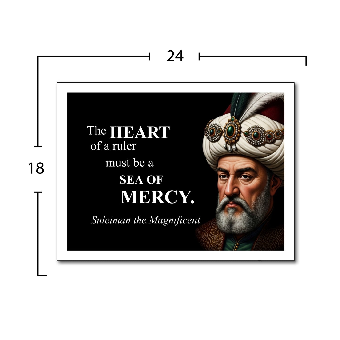 Suleiman the Magnificent Inspirational Quote Wall Art