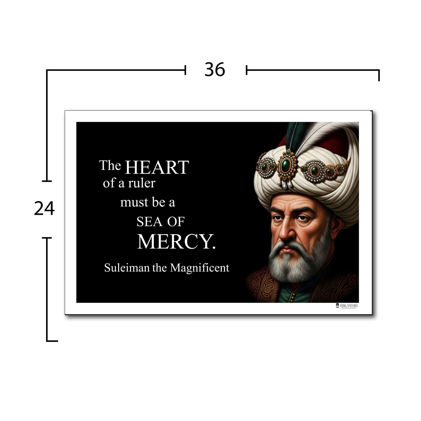 Suleiman the Magnificent Inspirational Quote Wall Art