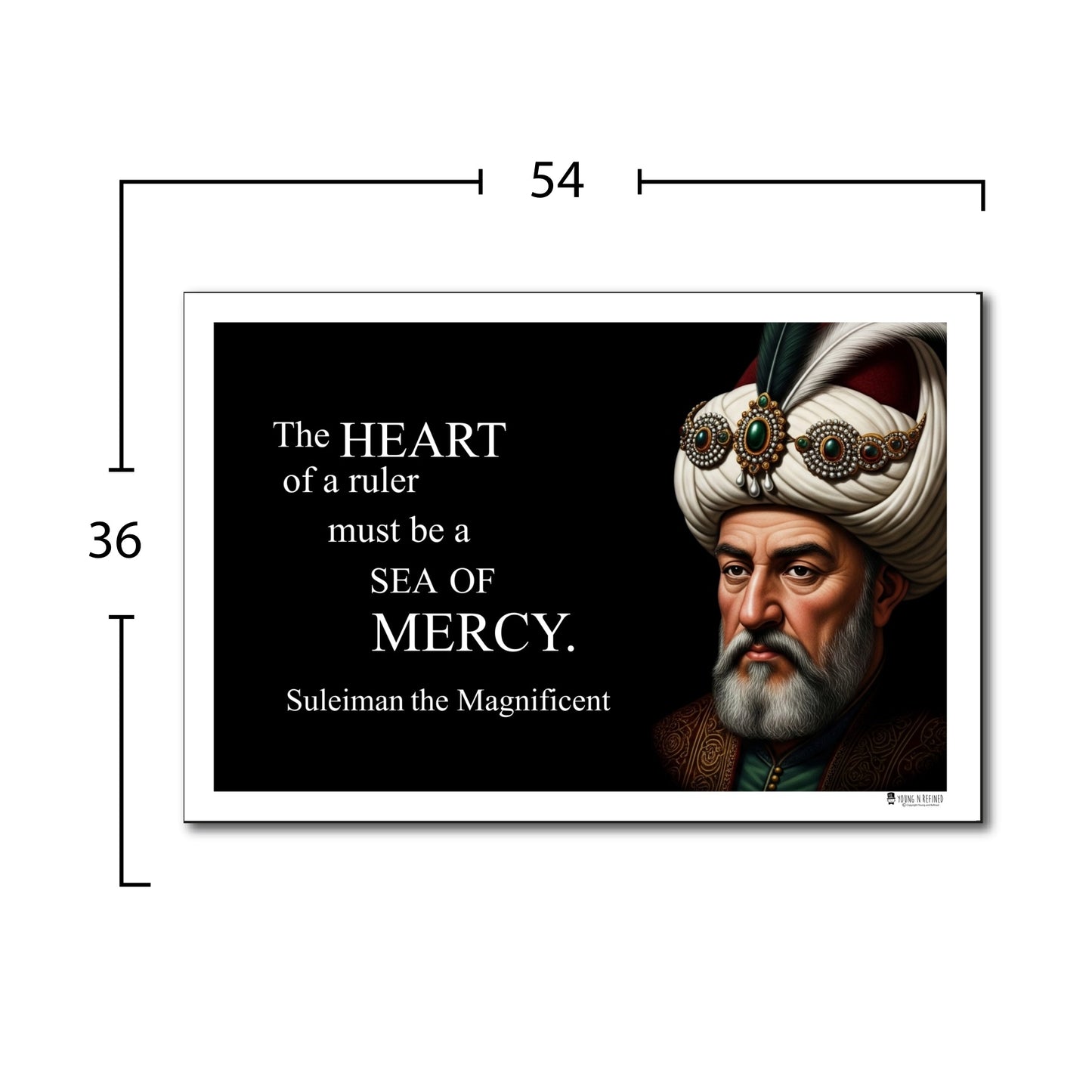 Suleiman the Magnificent Inspirational Quote Wall Art