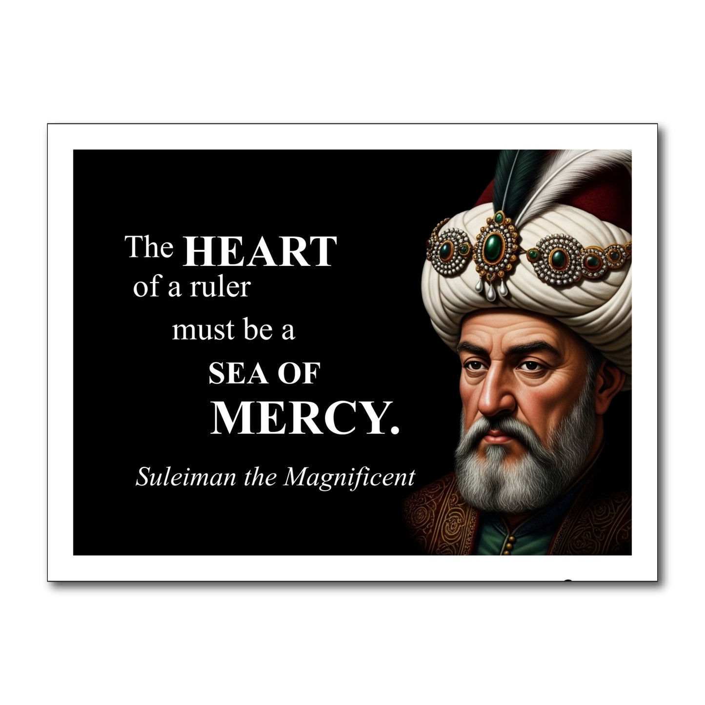 Suleiman the Magnificent Inspirational Quote Wall Art
