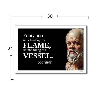 Socrates Inspirational Quote Poster - Young N Refined