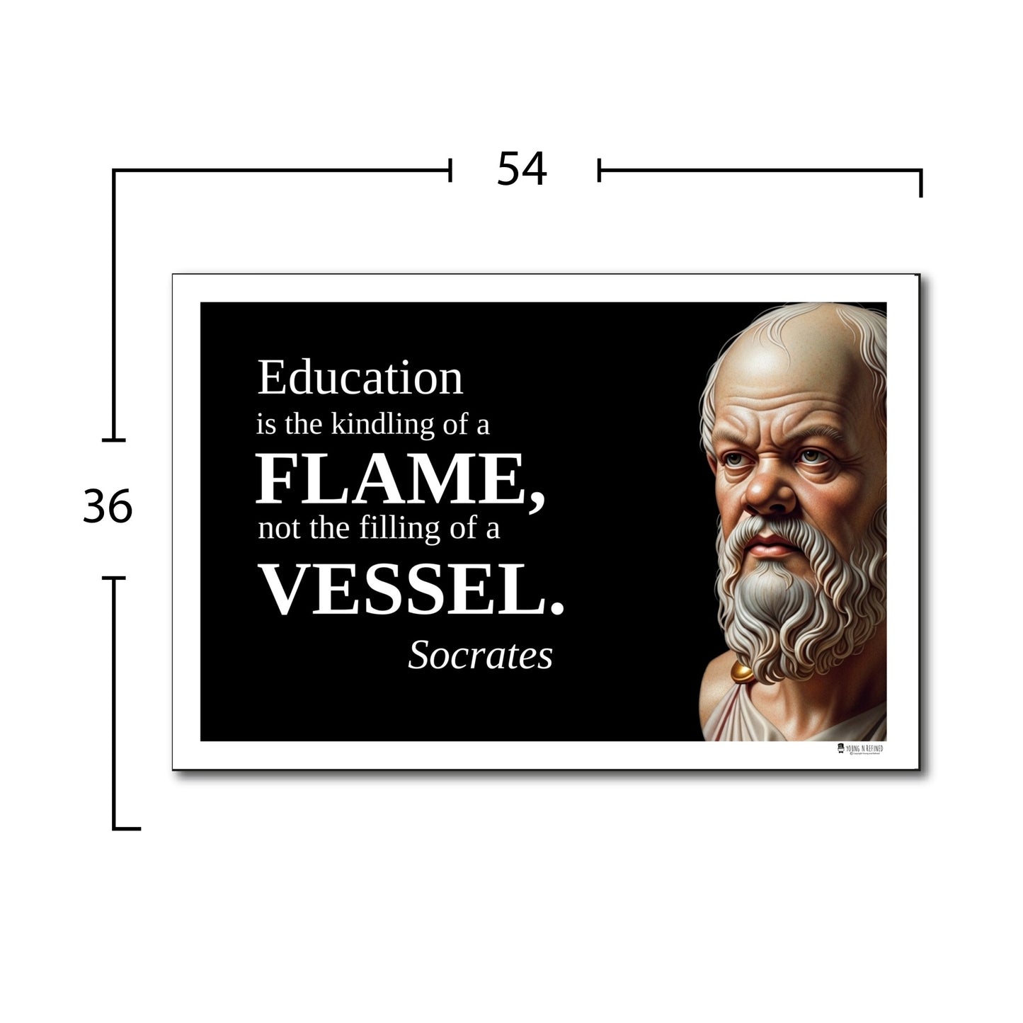 Aristotle Inspirational Quote Poster - Young N Refined