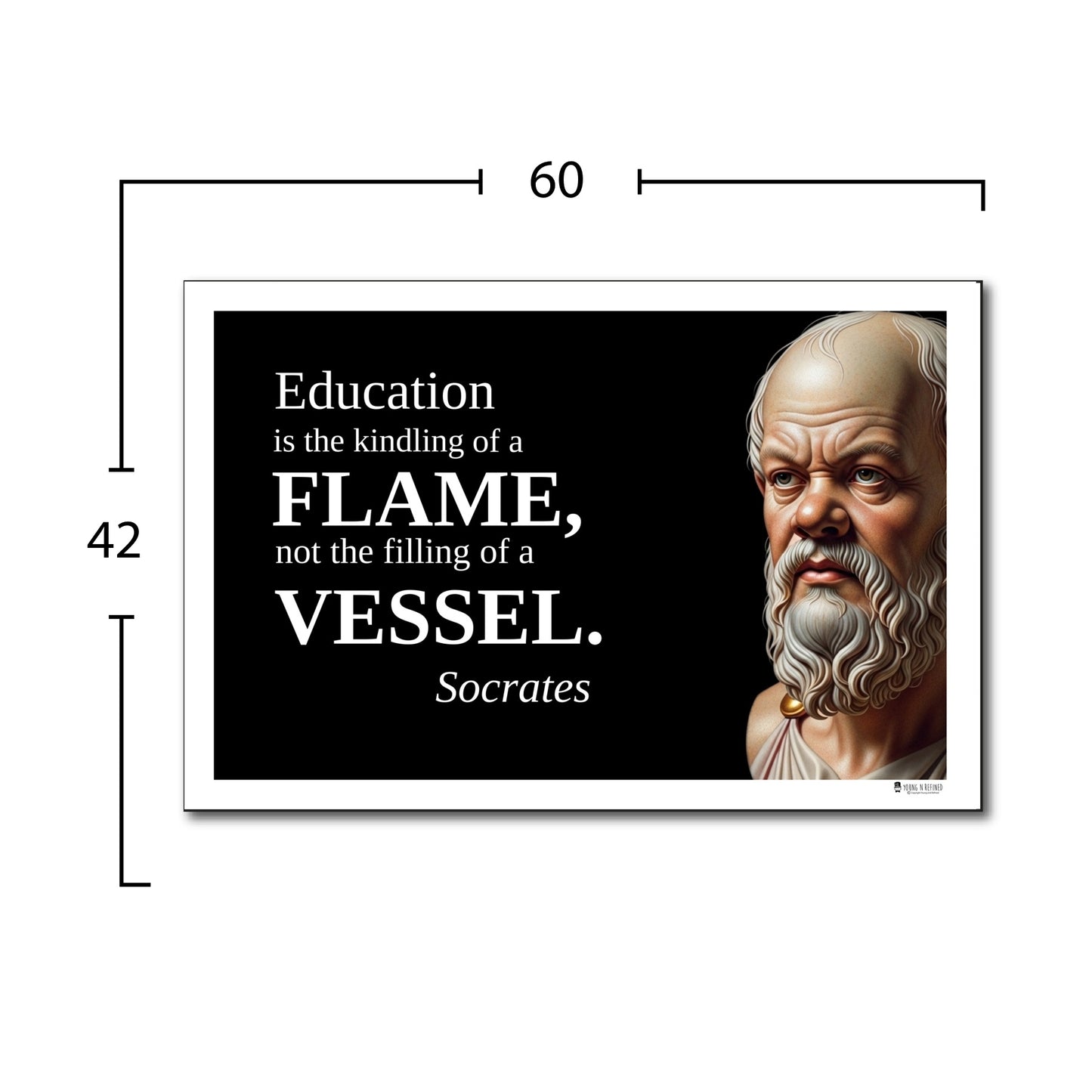 Aristotle Inspirational Quote Poster - Young N Refined