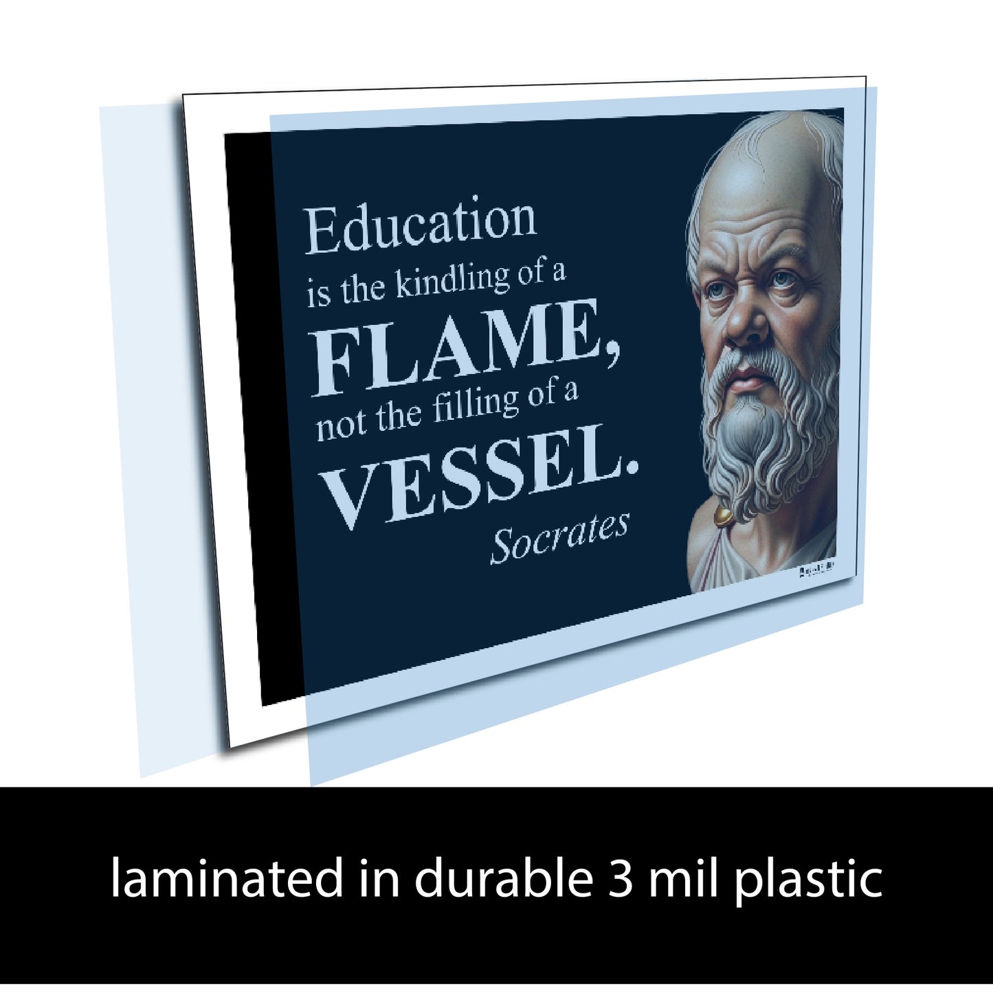 Socrates Inspirational Quote Poster - Young N Refined