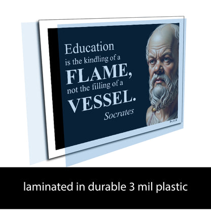 Socrates Inspirational Quote Poster - Young N Refined