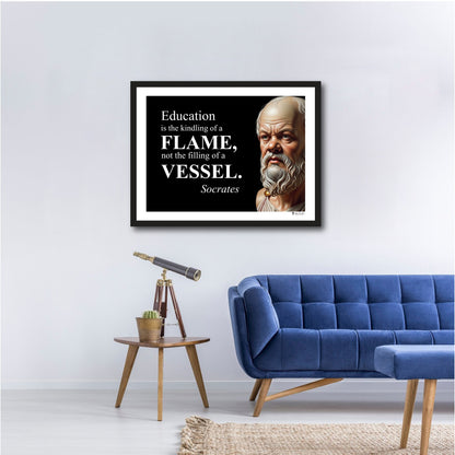 Socrates Inspirational Quote Poster - Young N Refined