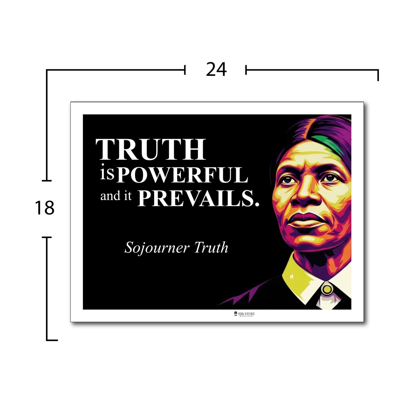 Sojourner Truth Inspirational Quote Poster - Young N Refined