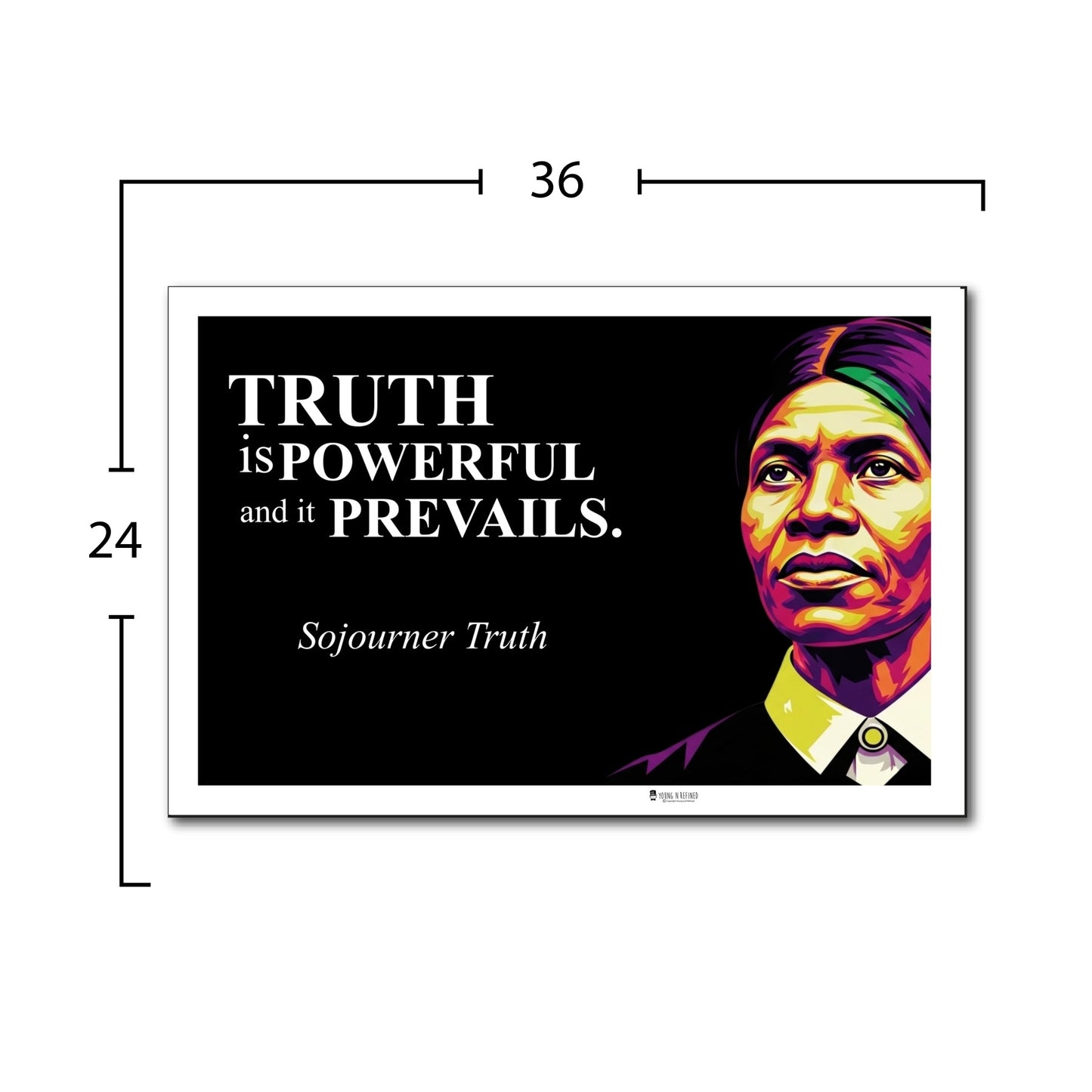 Sojourner Truth Inspirational Quote Poster - Young N Refined