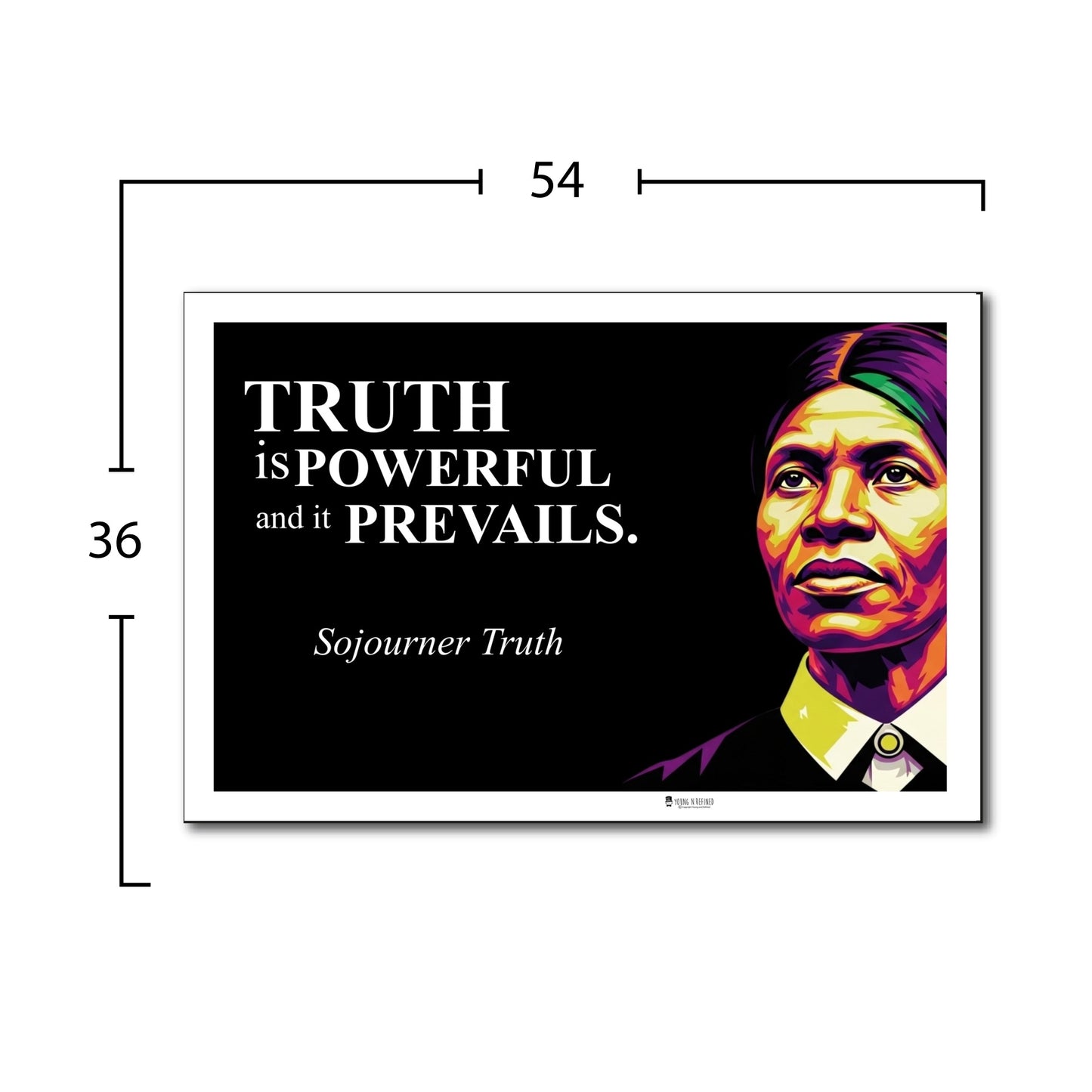 Sojourner Truth Inspirational Quote Poster - Young N Refined