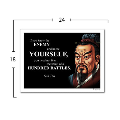 Sun Tzu Inspirational Quote Poster - Young N Refined