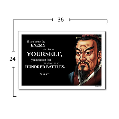 Sun Tzu Inspirational Quote Poster - Young N Refined