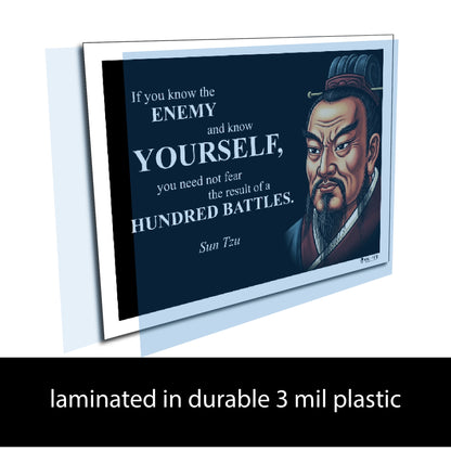 Sun Tzu Inspirational Quote Poster - Young N Refined
