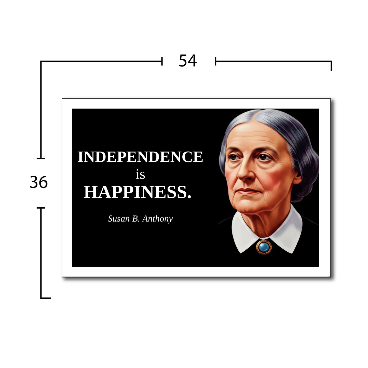 Susan B. Anthony Inspirational Quote Poster - Young N Refined