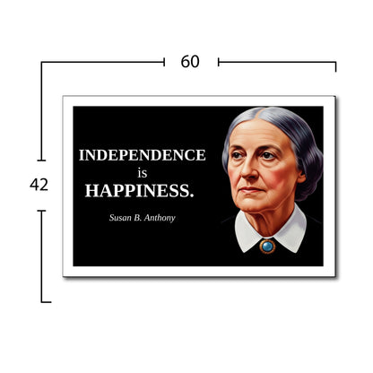 Susan B. Anthony Inspirational Quote Poster - Young N Refined