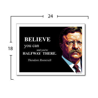 Theodore Roosevelt Inspirational Quote Wall Art